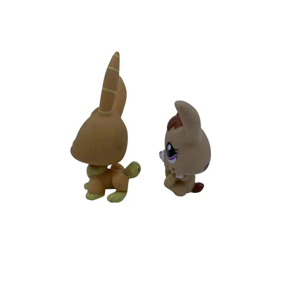 Littlest Pet Shop LPS Bunny Rabbit Lot #982 & #1565 Hasbro Authentic Figures